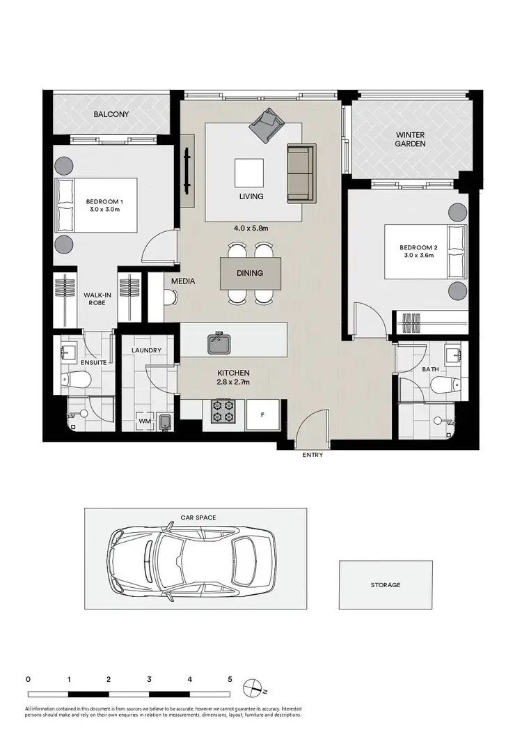 Floorplan of Homely unit listing, 506/1A Lemon Tree Avenue, Melrose Park NSW 2114