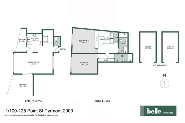 Floorplan of Homely apartment listing, 1/109-125 Point Street, Pyrmont NSW 2009