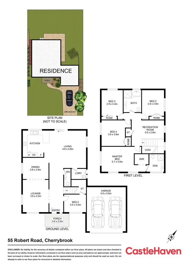 Floorplan of Homely house listing, 55 Robert Road, Cherrybrook NSW 2126