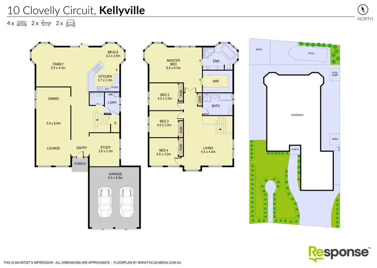 Floorplan of Homely house listing, 10 Clovelly Circuit, Kellyville NSW 2155