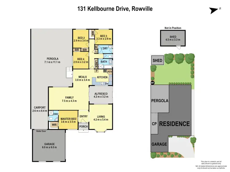 Floorplan of Homely house listing, 131 Kellbourne Drive, Rowville VIC 3178
