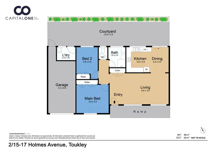 Floorplan of Homely unit listing, 2/15-17 Holmes Avenue, Toukley NSW 2263