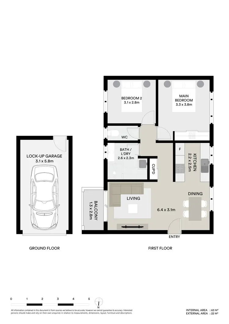 Floorplan of Homely unit listing, 4/29 Home Street, Port Macquarie NSW 2444