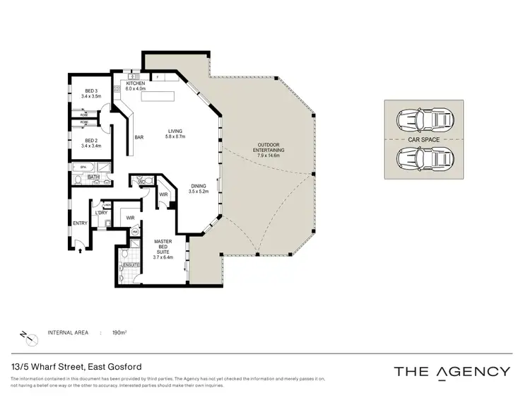 Floorplan of Homely apartment listing, 13/5 Wharf Street, East Gosford NSW 2250