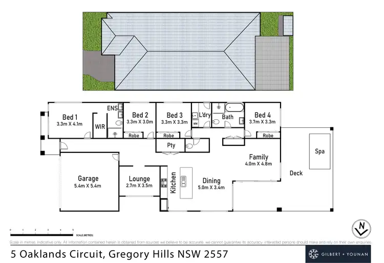 Floorplan of Homely house listing, 5 Oaklands Circuit, Gregory Hills NSW 2557