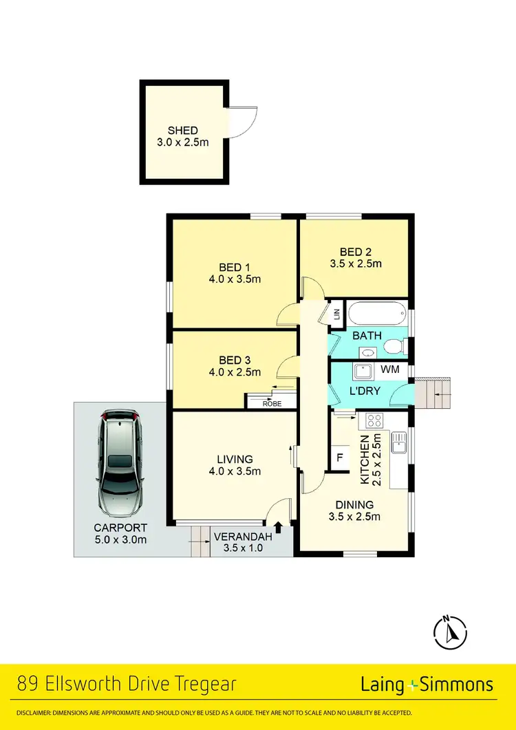 Floorplan of Homely house listing, 89 Ellsworth Drive, Tregear NSW 2770