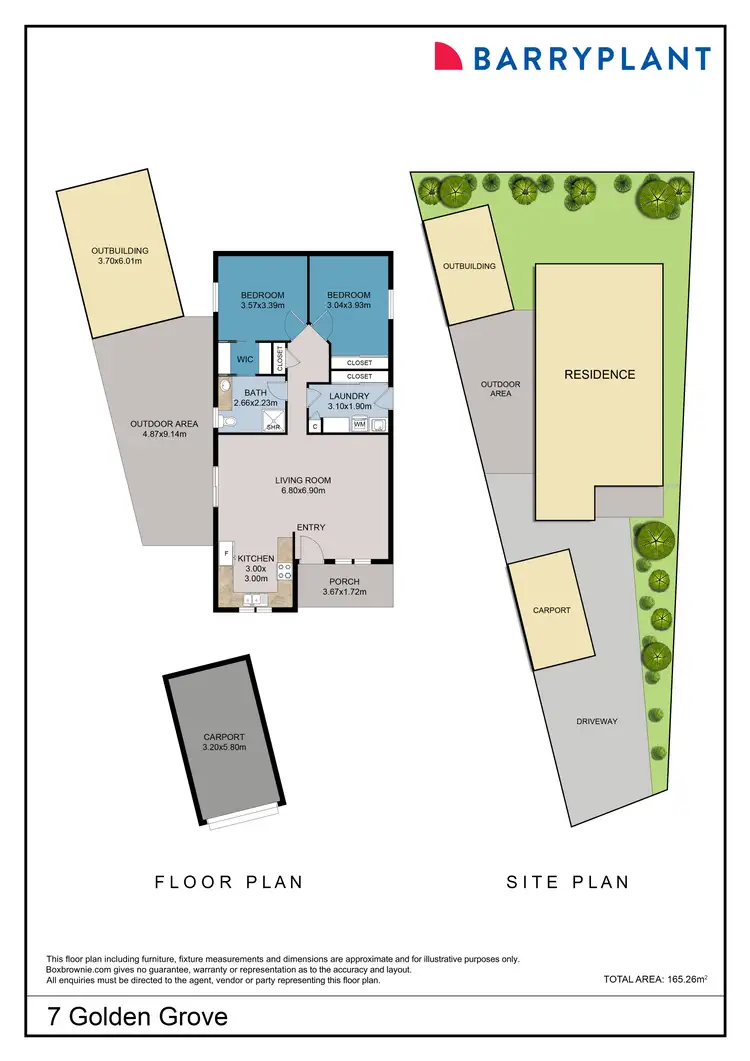 Floorplan of Homely townhouse listing, 7 Golden Grove, Red Cliffs VIC 3496