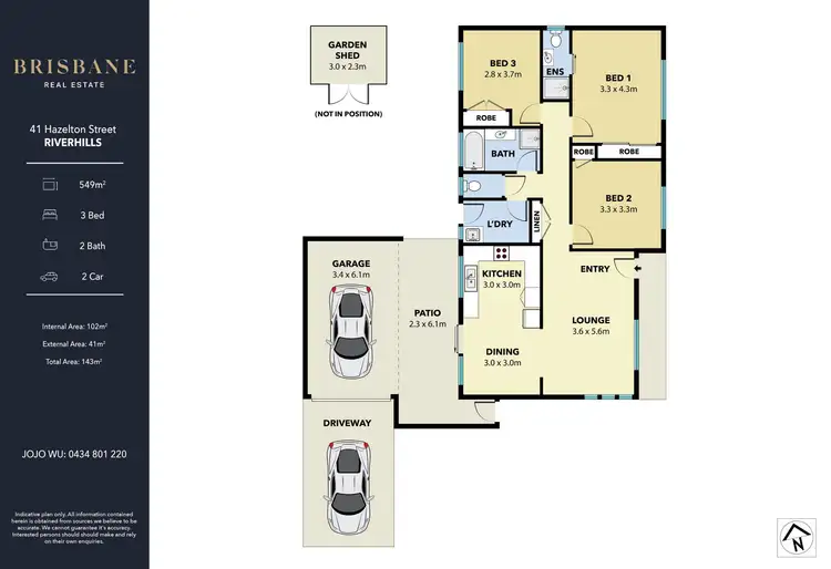 Floorplan of Homely house listing, 41 Hazelton Street, Riverhills QLD 4074