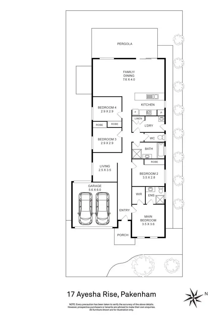 Floorplan of Homely house listing, 17 Ayesha Rise, Pakenham VIC 3810