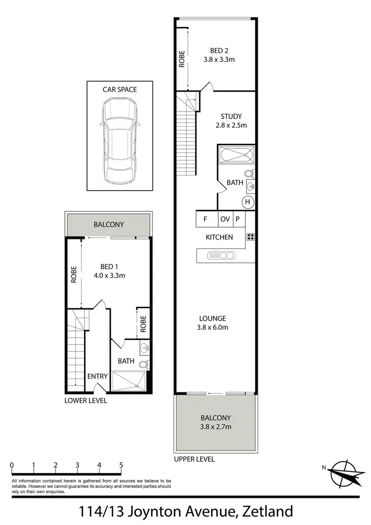 Floorplan of Homely apartment listing, 114/13 Joynton Avenue, Zetland NSW 2017