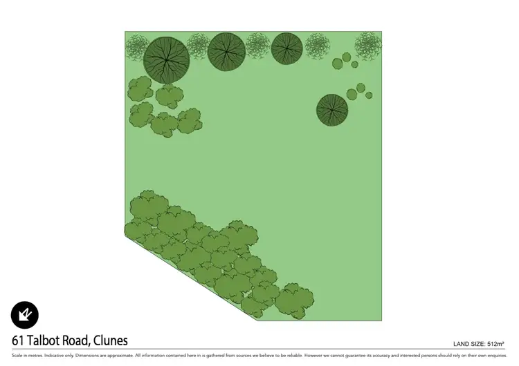 Floorplan of Homely land listing, LOT 1/PS917024, 61 Talbot Road, Clunes VIC 3370