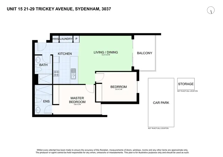 Floorplan of Homely apartment listing, 15/21-29 Trickey Avenue, Sydenham VIC 3037