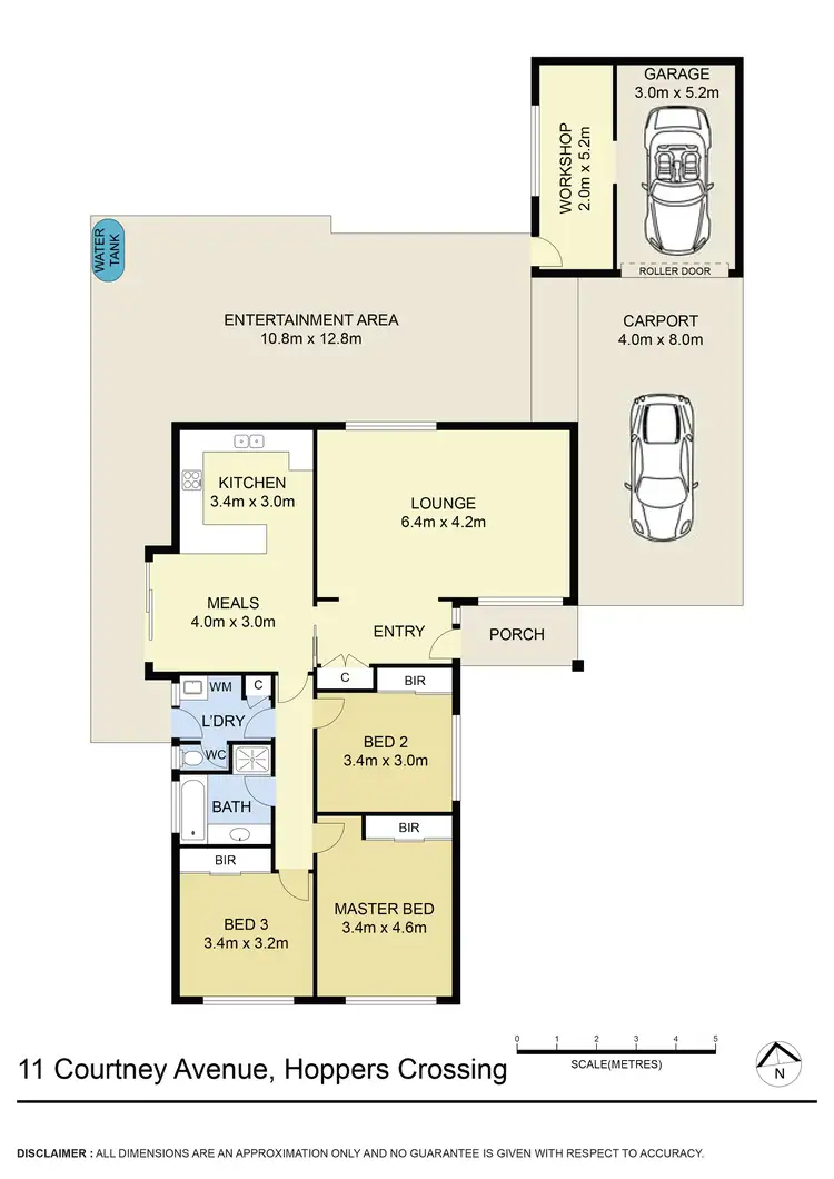 Floorplan of Homely house listing, 11 Courtney Avenue, Hoppers Crossing VIC 3029