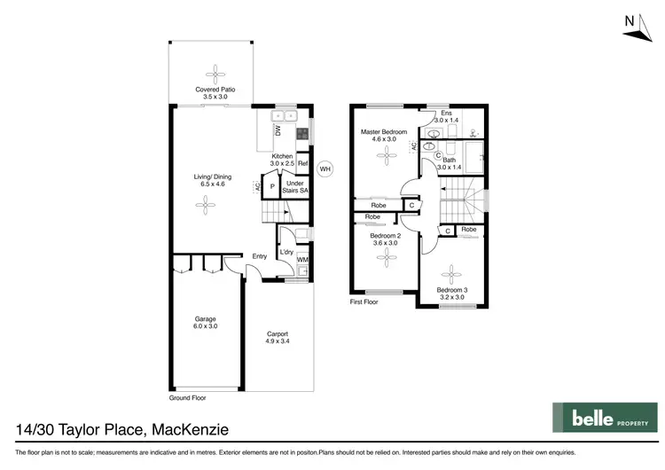 Floorplan of Homely townhouse listing, 14/30 Taylor Place, Mackenzie QLD 4156