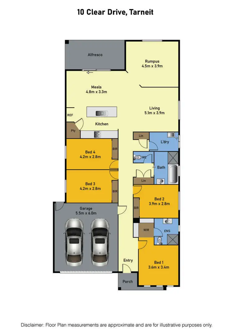 Floorplan of Homely house listing, 10 Clear Drive, Tarneit VIC 3029