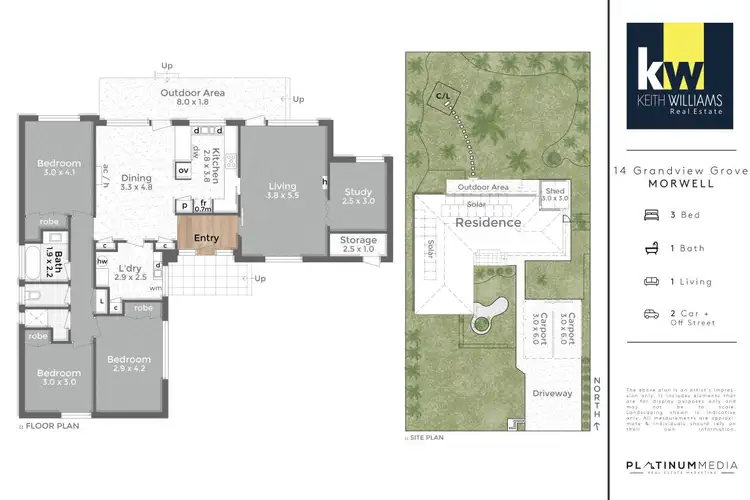 Floorplan of Homely house listing, 14 Grandview Grove, Morwell VIC 3840