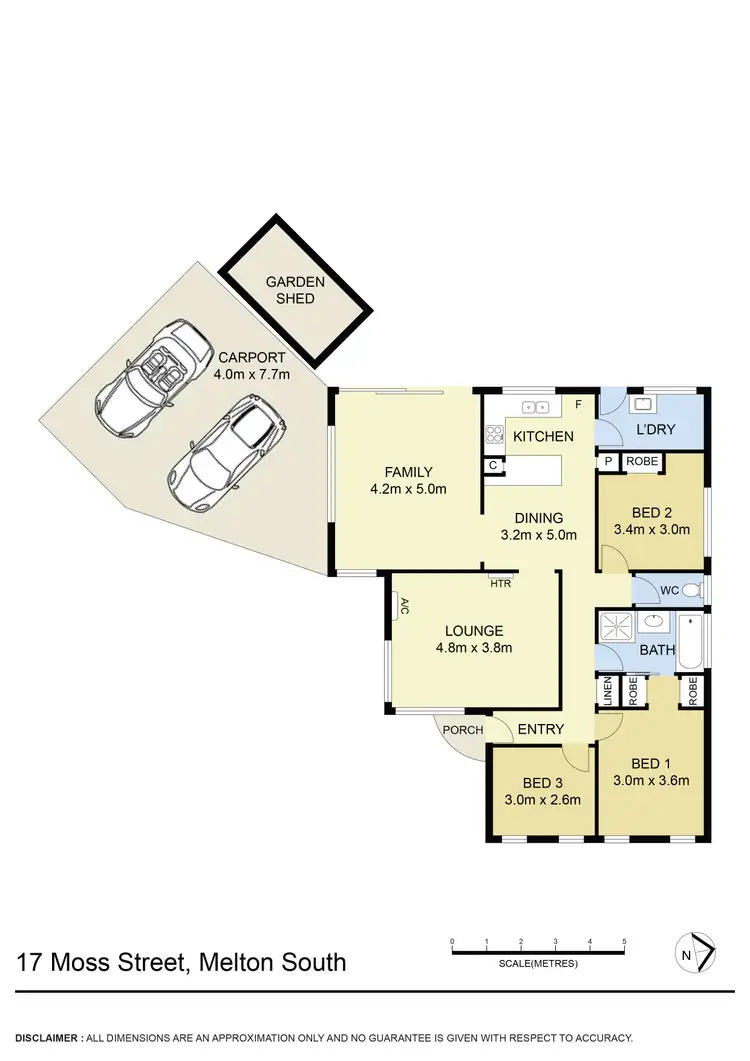 Floorplan of Homely house listing, 17 Moss Street, Melton South VIC 3338
