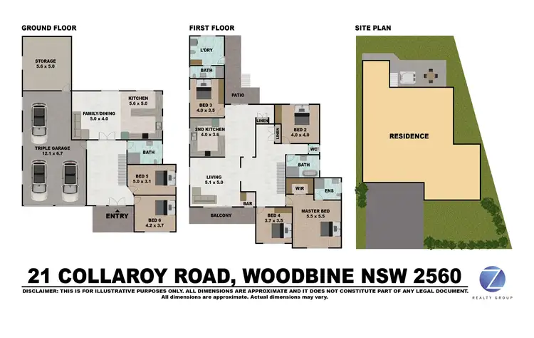 Floorplan of Homely house listing, 21 Collaroy Road, Woodbine NSW 2560
