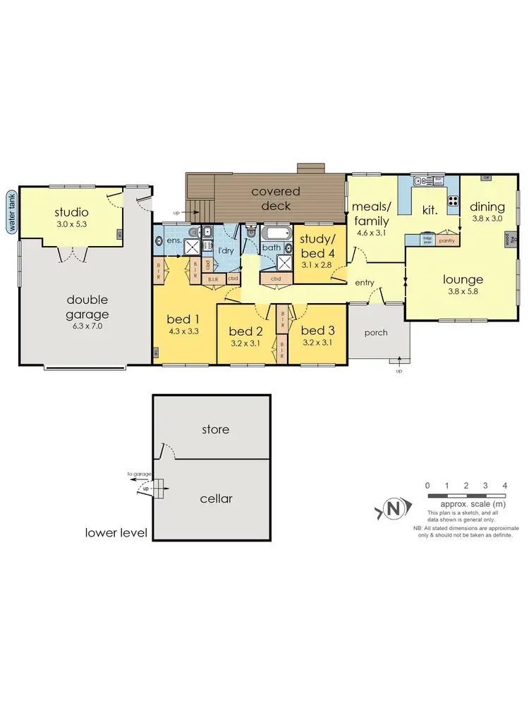 Floorplan of Homely house listing, 1 Casula Place, Ringwood North VIC 3134