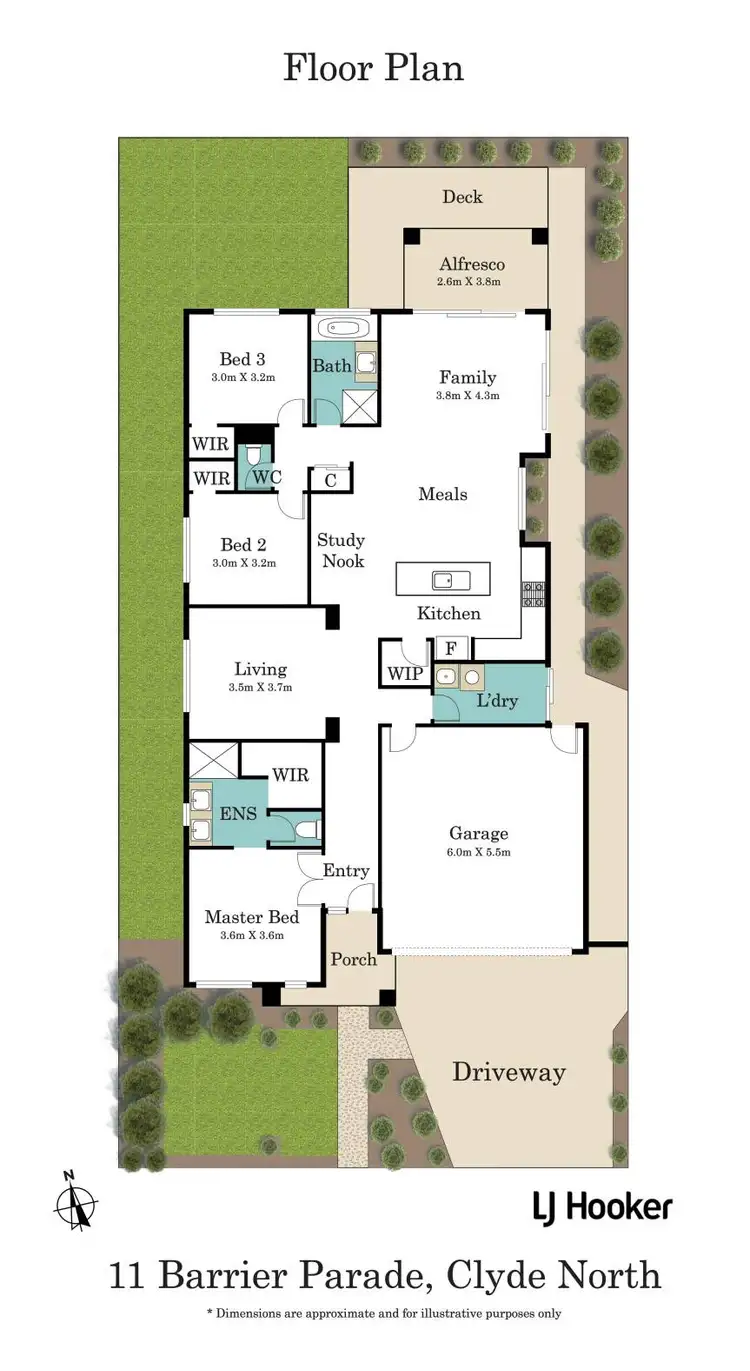 Floorplan of Homely house listing, 11 Barrier Parade, Clyde North VIC 3978
