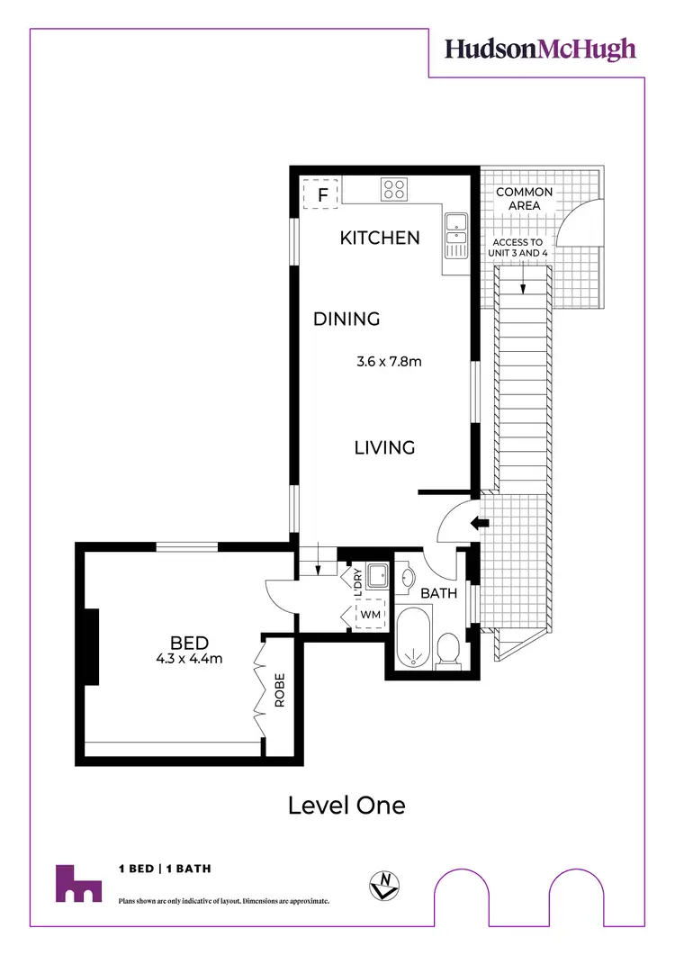 Floorplan of Homely apartment listing, 4/277 Old Canterbury (access via Abergeldie St) Road, Dulwich Hill NSW 2203