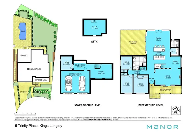 Floorplan of Homely house listing, 5 Trinity Place, Kings Langley NSW 2147