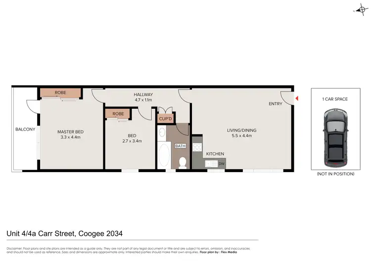 Floorplan of Homely apartment listing, 4/4A Carr Street, Coogee NSW 2034