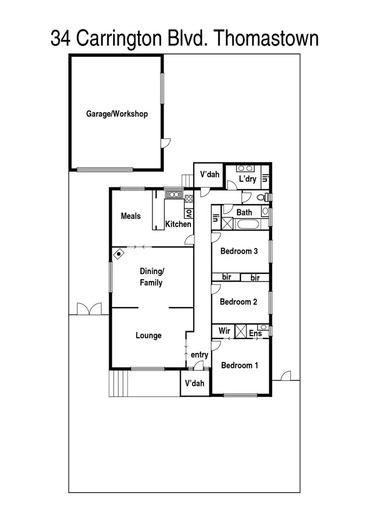 Floorplan of Homely house listing, 34 Carrington Boulevard, Thomastown VIC 3074