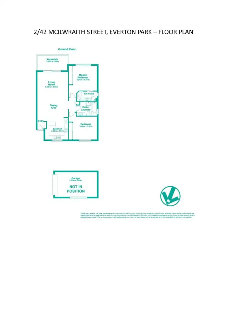 Floorplan of Homely unit listing, 2/42 McIlwraith Street, Everton Park QLD 4053