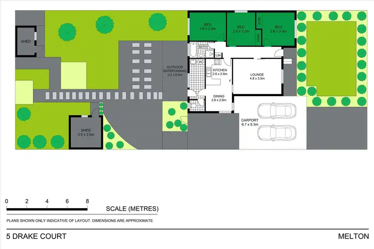 Floorplan of Homely house listing, 5 Drake Court, Melton VIC 3337