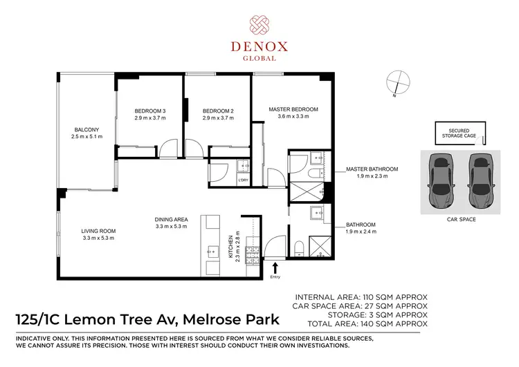 Floorplan of Homely apartment listing, 125/1C Lemon Tree Avenue, Melrose Park NSW 2114