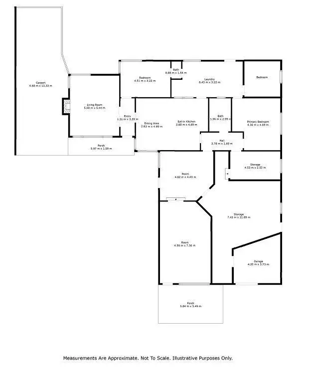 Floorplan of Homely house listing, 13 Newall Street, Marnoo VIC 3387