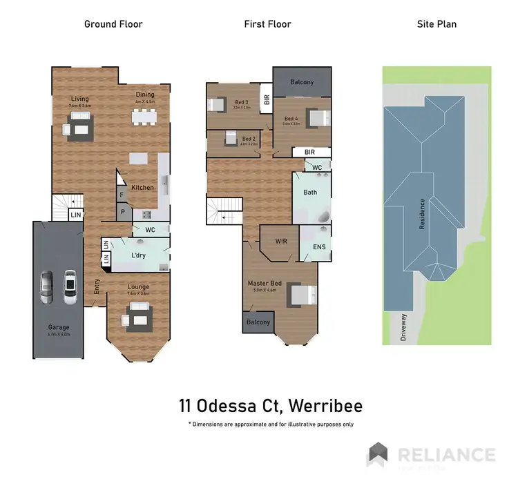 Floorplan of Homely house listing, 11 Odessa Court, Werribee VIC 3030