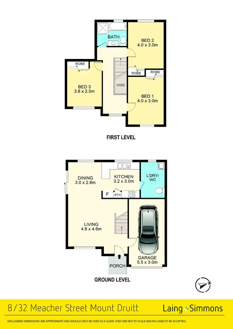 Floorplan of Homely townhouse listing, 8/32 Meacher Street, Mount Druitt NSW 2770