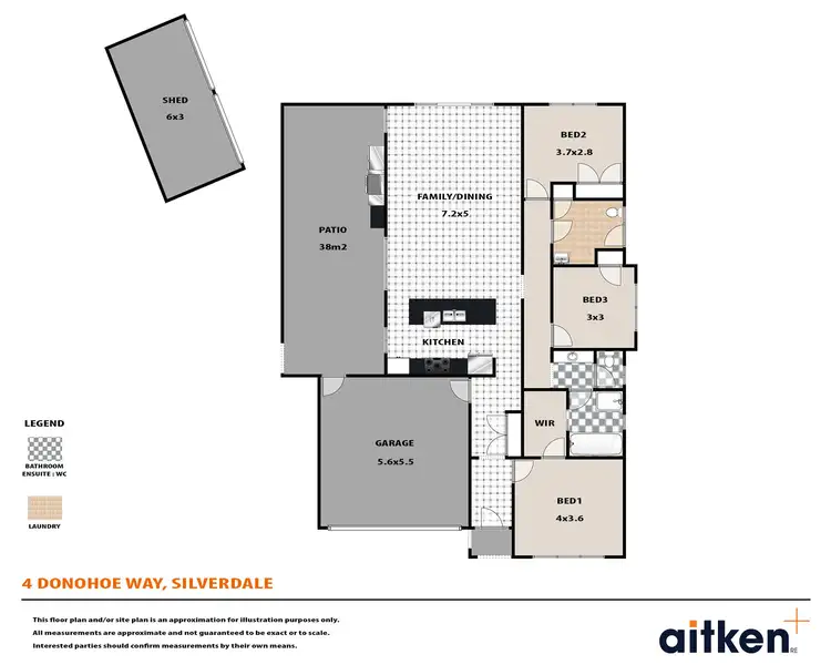 Floorplan of Homely house listing, 4 Donohoe Way, Silverdale NSW 2752