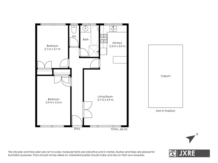 Floorplan of Homely apartment listing, 4/1927-1929 Dandenong Road, Clayton VIC 3168