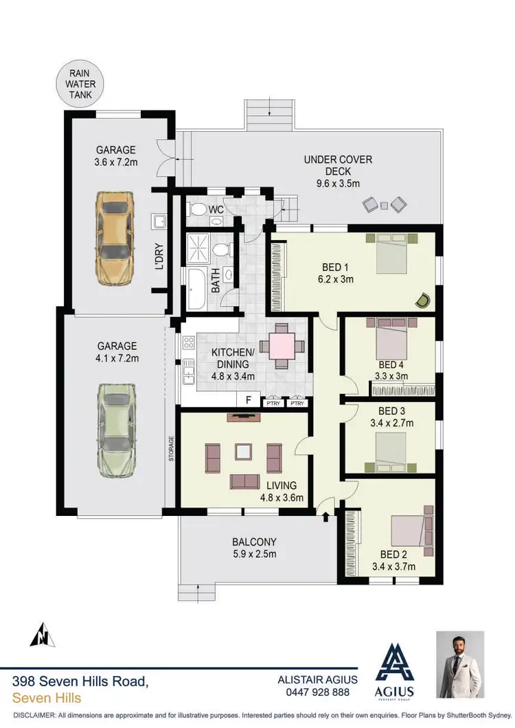 Floorplan of Homely house listing, 398 Seven Hills Road, Seven Hills NSW 2147