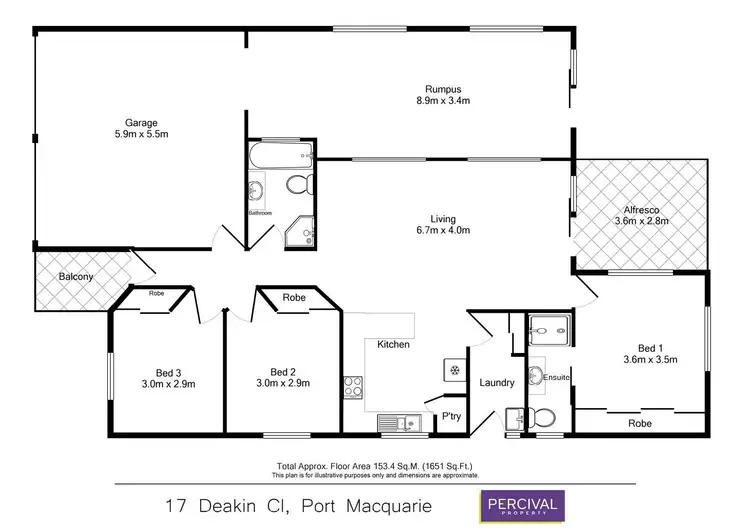 Floorplan of Homely house listing, 17 Deakin Close, Port Macquarie NSW 2444