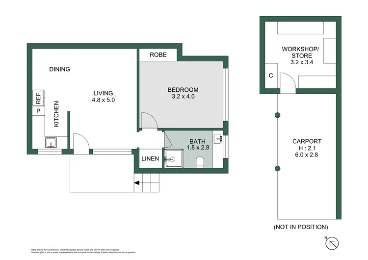 Floorplan of Homely unit listing, 1/40 Henry Street, Merewether NSW 2291