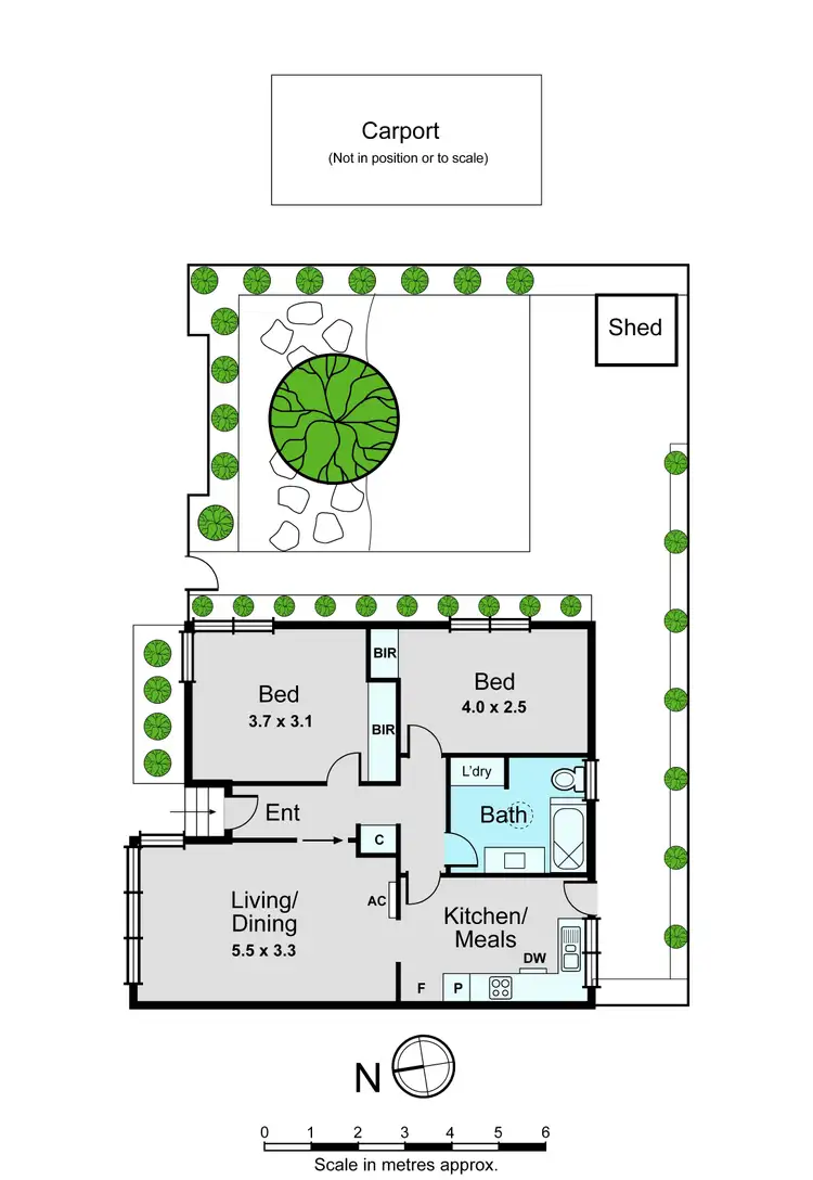 Floorplan of Homely unit listing, 1/1 Leroux Street, Oakleigh VIC 3166