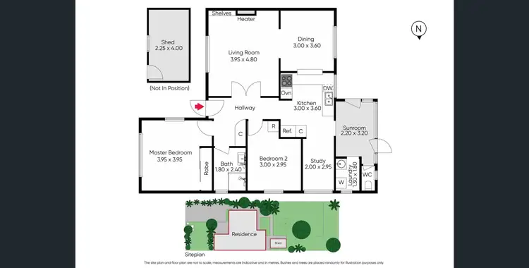 Floorplan of Homely house listing, 1 Jolly Street, Frankston VIC 3199