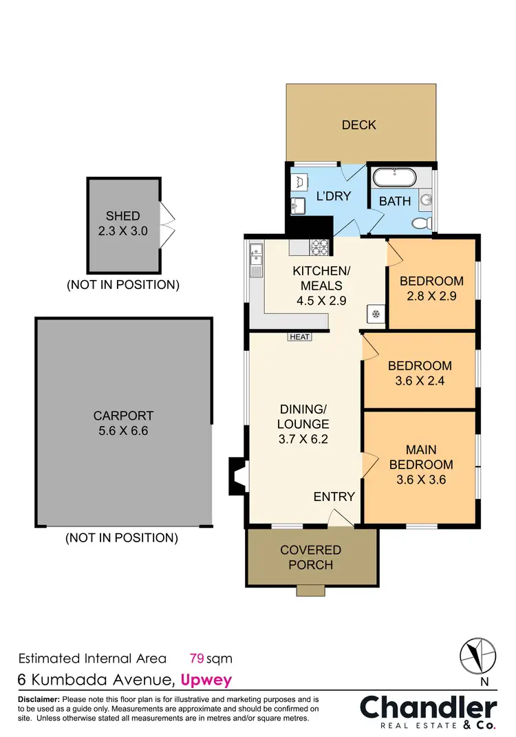 Floorplan of Homely house listing, 6 Kumbada Avenue, Upwey VIC 3158