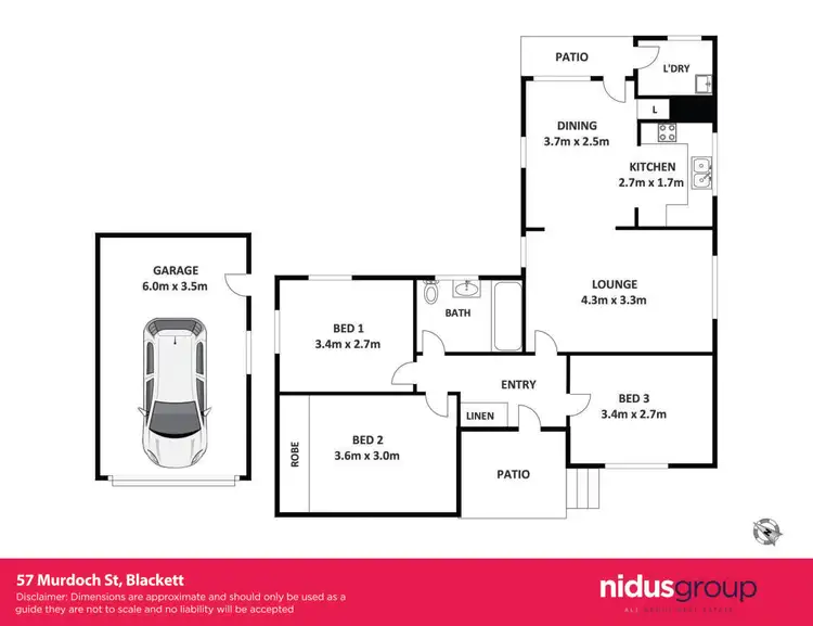 Floorplan of Homely house listing, 57 Murdoch Street, Blackett NSW 2770
