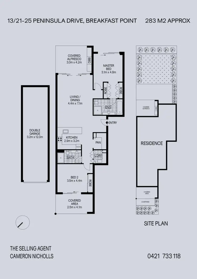 Floorplan of Homely apartment listing, 13/21 Peninsula Drive, Breakfast Point NSW 2137