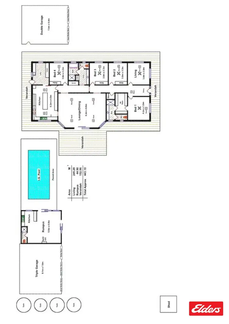Floorplan of Homely house listing, 31 Brolga Way, Hewett SA 5118
