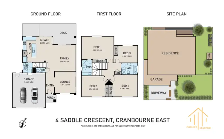 Floorplan of Homely house listing, 4 Saddle Crescent, Cranbourne East VIC 3977