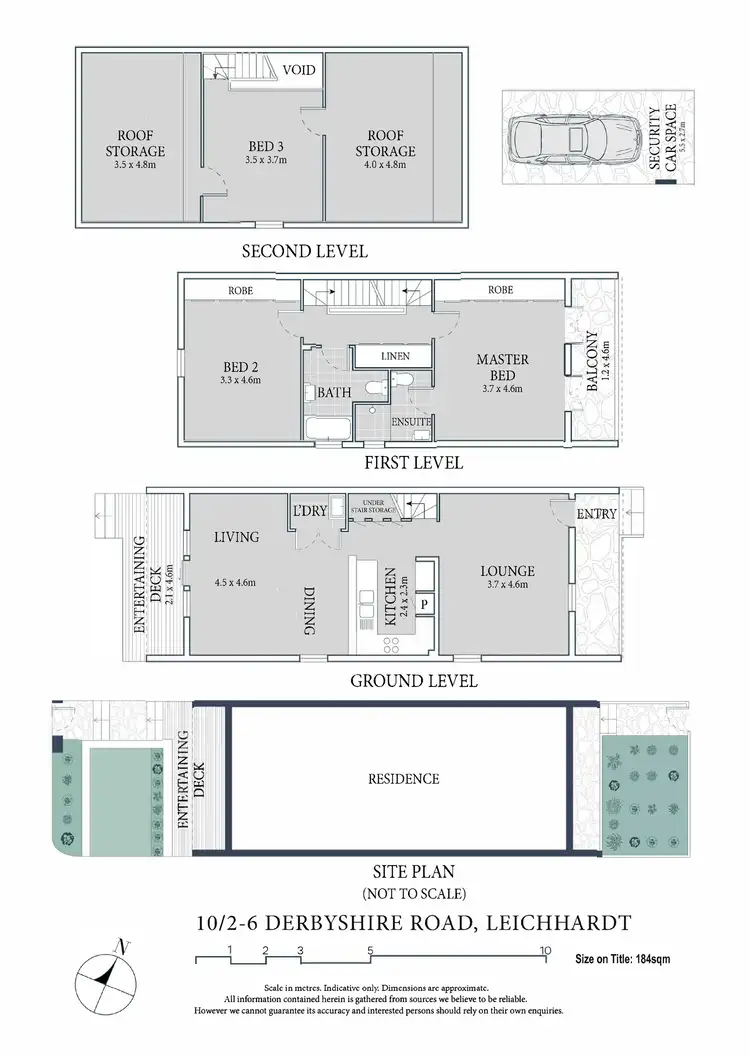 Floorplan of Homely townhouse listing, 10/2-6 Derbyshire Road, Leichhardt NSW 2040