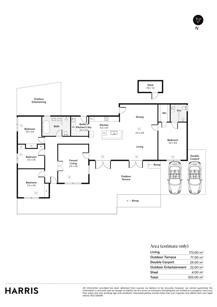 Floorplan of Homely house listing, 304 Belair Road, Torrens Park SA 5062
