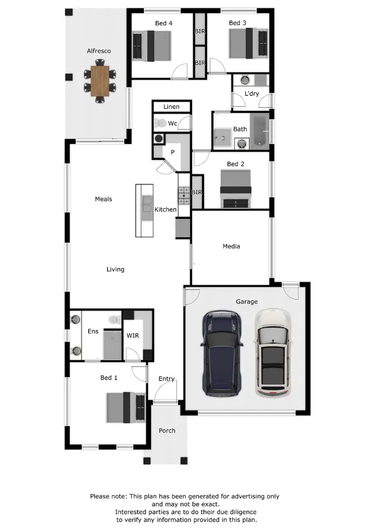 Floorplan of Homely house listing, 28 Bradbury Lane, Baranduda VIC 3691