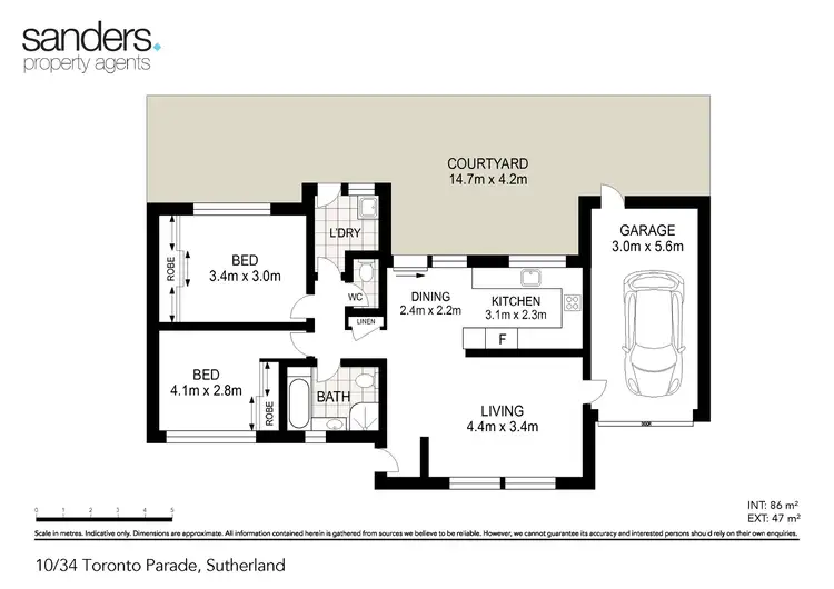 Floorplan of Homely villa listing, 10/34 Toronto Parade, Sutherland NSW 2232